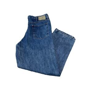 Redhead Rugged Outdoor Jeans Men Classic Blue Denim Wide Leg Relaxed Fit 40x32